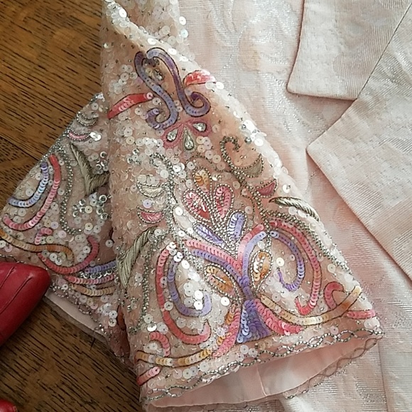 Rickie Freeman brocade suit Evening/MOB, pink - Picture 2 of 8